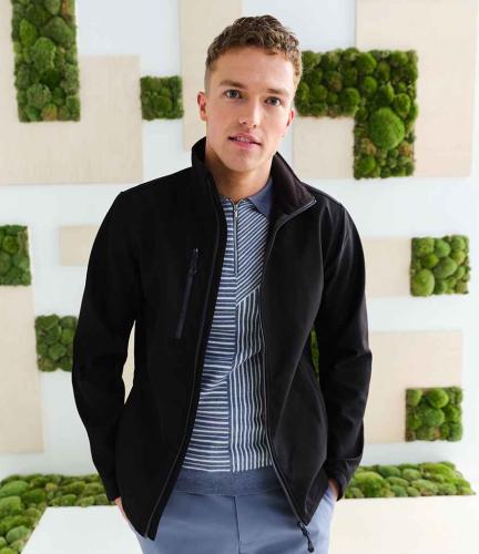 Regatta Honestly Made Recycled Soft Shell Jacket - BLK - 3XL